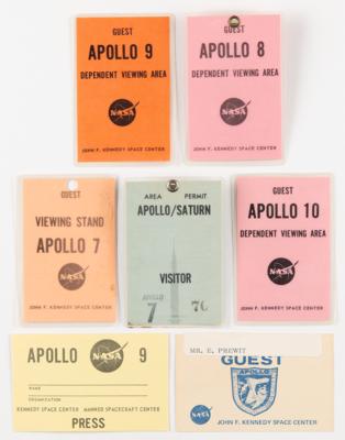 Lot #294 Apollo 7-10 Launch Badges (7) - Image 1