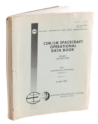 Lot #298 Apollo CSM/LM Spacecraft Operational Data Book Manual - Image 1