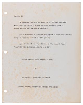 Lot #328 Lunar Module Pilots Handbook by Grumman Handbook - Image 3