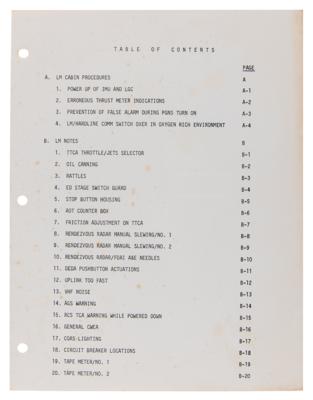 Lot #328 Lunar Module Pilots Handbook by Grumman Handbook - Image 4