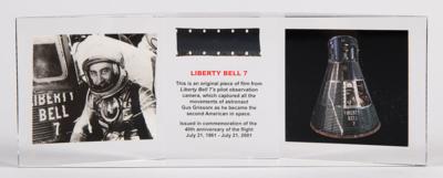Lot #326 Liberty Bell 7 Flown Film Film Fragment - Image 1