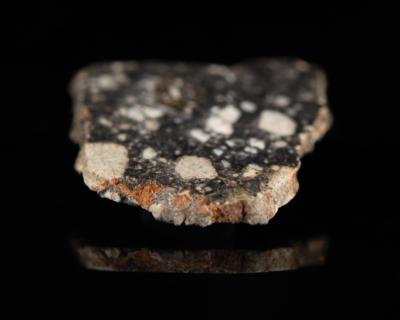 Lot #338 Northwest Africa (NWA) 11303 Lunar Meteorite Slice with Charlie Duke and Dave Scott Signed Photograph: Eye-catching slice of a lunar meteorite, paired with a photo signed by two moon rock?collecting moonwalkers - Image 6