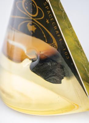 Lot #295 Apollo 8 Flown Heat Shield Ablator Flown Heat Shield Lucite - Image 3