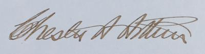 Lot #47 President Chester A. Arthur Endorses the Protection of Submarine Telegraph Cables - Image 2