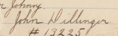Lot #157 John Dillinger Autograph Letter Signed from Prison: 