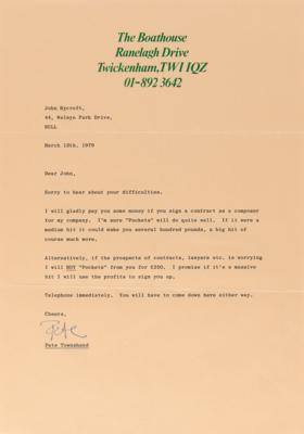 Lot #437 The Who: Pete Townshend Collection of (8) Letters - Image 8