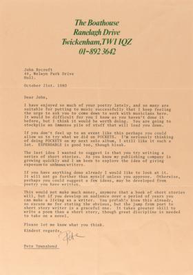Lot #437 The Who: Pete Townshend Collection of (8) Letters - Image 9