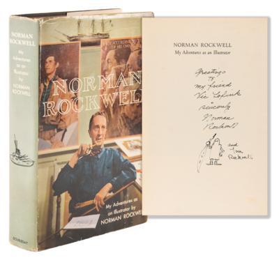 Lot #371 Norman Rockwell Signed Book with Sketch - Image 1
