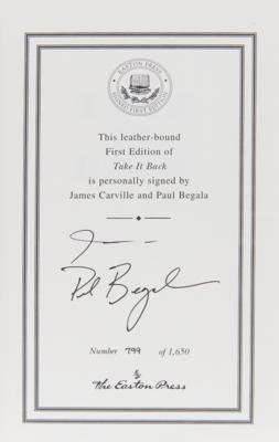 Lot #218 Politics (3) Limited Edition Signed Books with Ted Kennedy, James Carville, Paul Begala, and James A. Baker III - Image 3
