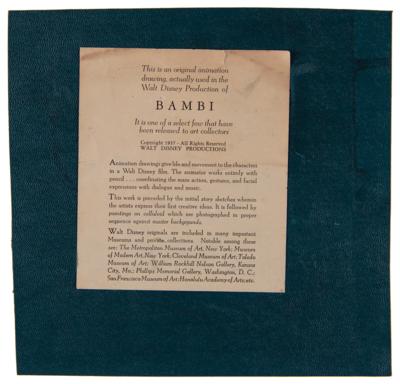 Lot #379 Bambi and mother concept watercolor painting from Bambi (Walt Disney Studios, 1942) - Image 3