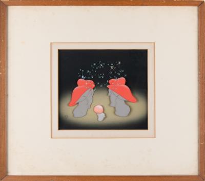 Lot #378 Mushroom dancers production cel from Fantasia's 'Nutcracker Suite' segment (Walt Disney Studios, 1940) - Image 2