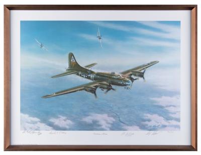 Lot #270 WWII Aviators: Doolittle, LeMay, and Lawley Signed Print - Image 1