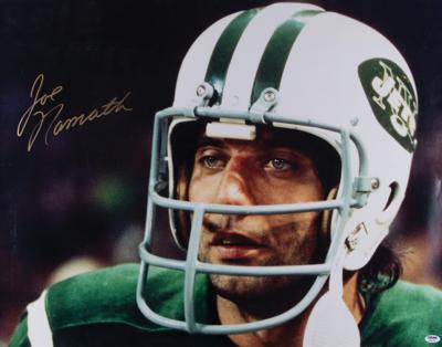Lot #602 Joe Namath Oversized Signed Photograph - Image 1