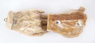 Lot #19 Abraham Lincoln Plaster Casts of His Left and Right Hands, Made by Sculptor Leonard Volk - Image 2