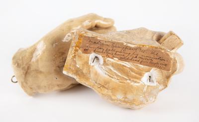 Lot #19 Abraham Lincoln Plaster Casts of His Left and Right Hands, Made by Sculptor Leonard Volk - Image 6