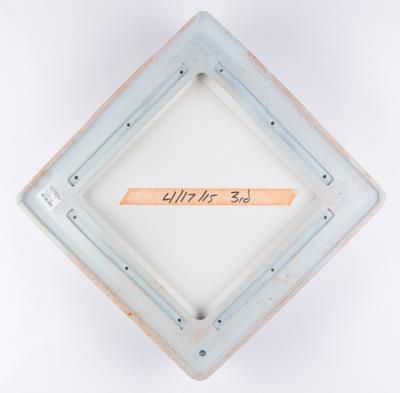 Lot #592 Fenway Park: Boston Red Sox vs. Baltimore Orioles Game-Used Base and Lineup Card Group Lot - Image 4