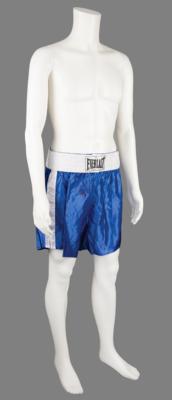 Lot #595 George Foreman Signed Boxing Trunks - Image 1