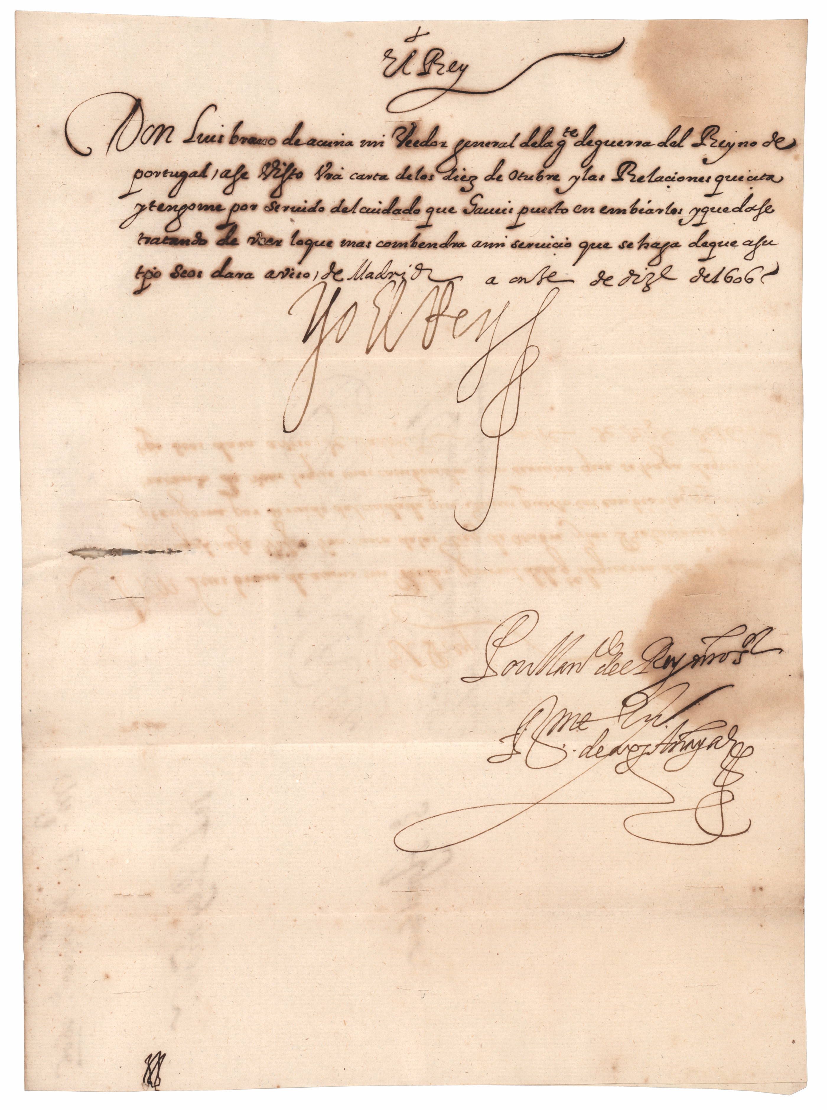 Lot #203 King Philip III Letter Signed - Image 1