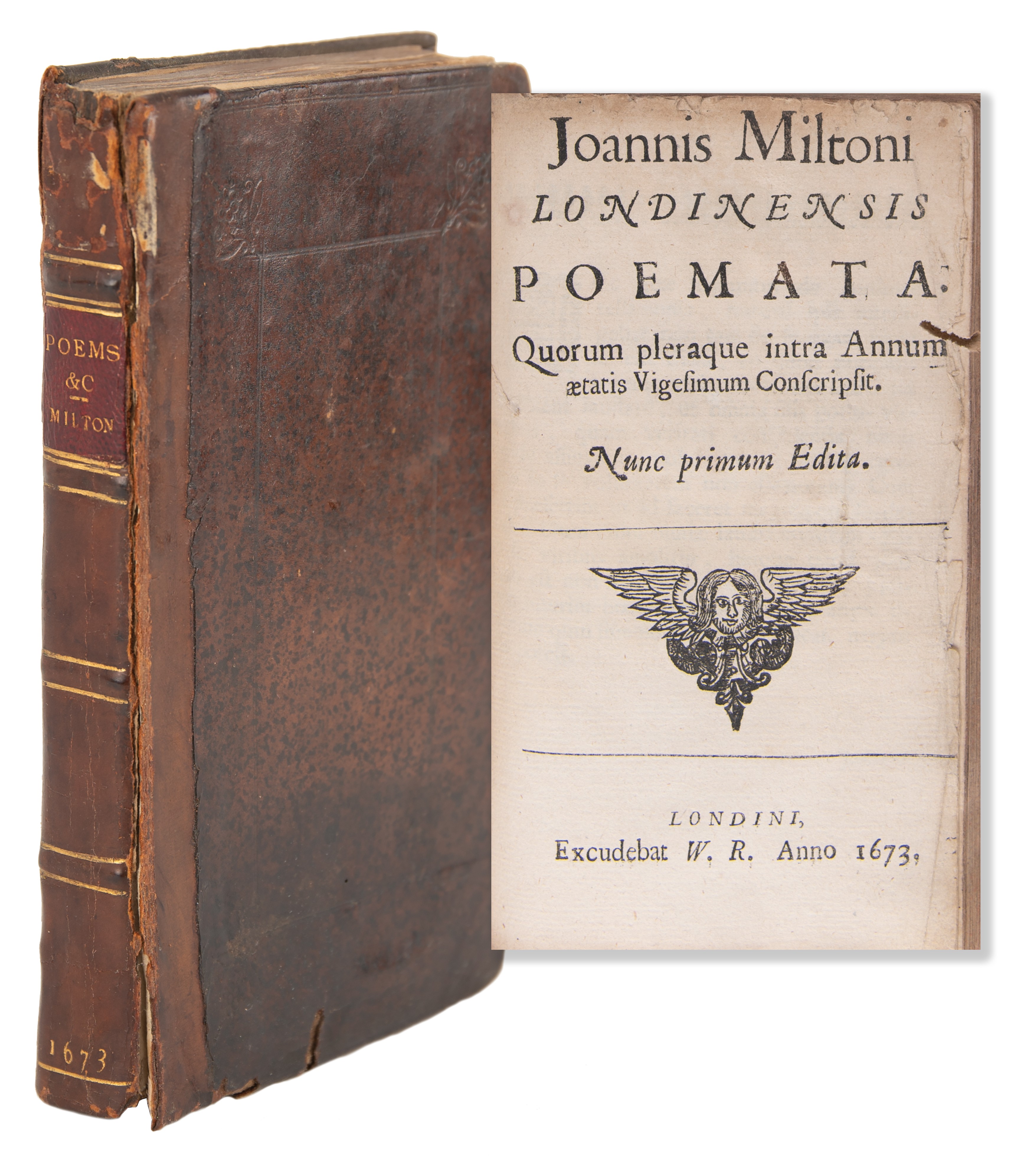 Lot #415 John Milton: Poems, &c. Upon Several Occasions (Second Edition, 1673) - Image 1