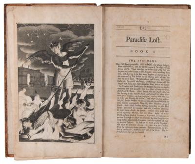 Lot #416 John Milton: Paradise Lost (Fourth Edition, First Illustrated, 1688) - Image 1