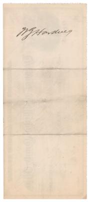 Lot #65 Warren G. Harding Signed Check - Image 2