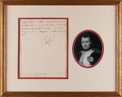 Lot #251 Napoleon Letter Signed, Establishing a Battery to Protect France's Coastal Shipping - Image 1