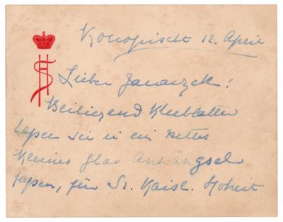 Lot #238 Sophie, Duchess of Hohenberg Autograph