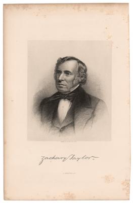 Lot #123 Zachary Taylor Signature - Image 2