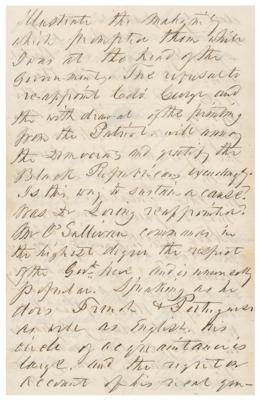 Lot #12 Franklin Pierce Autograph Letter Signed to His Former White House Secretary - Image 11