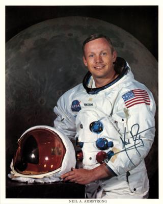 Lot #302 Neil Armstrong Signed Photograph - Image 1
