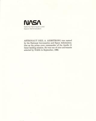 Lot #302 Neil Armstrong Signed Photograph - Image 2
