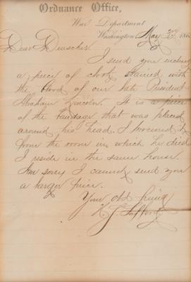 Lot #13 Abraham Lincoln Swatch of Bloodstained Bandage from the Petersen House, Obtained by War Department Employee Henry S. Safford - Image 3