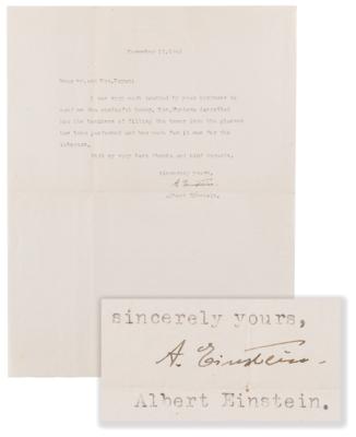 Lot #149 Albert Einstein Typed Letter Signed - Image 1