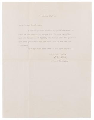 Lot #149 Albert Einstein Typed Letter Signed - Image 2