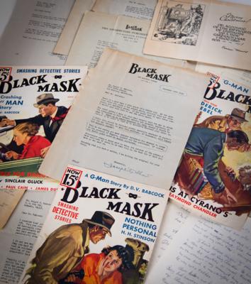 Lot #392 Dwight V. Babcock: Black Mask Magazine Correspondence Archive with Editor Joseph Shaw - Image 1
