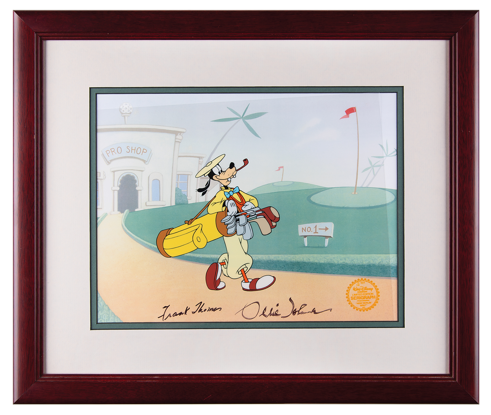 Goofy limited edition serigraph cel from How to Play Golf