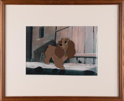 Lot #628 Lady production cel from Lady and the Tramp Production Cel - Image 2