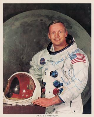 Lot #249 Neil Armstrong Signed Photograph