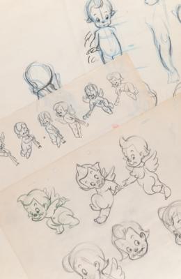 Lot #579 Cherub production model drawings (3) from Fantasia Group Lot - Image 1