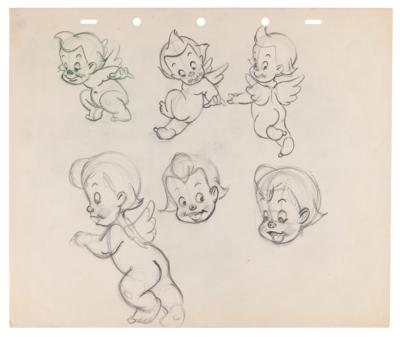 Lot #579 Cherub production model drawings (3) from Fantasia Group Lot - Image 2