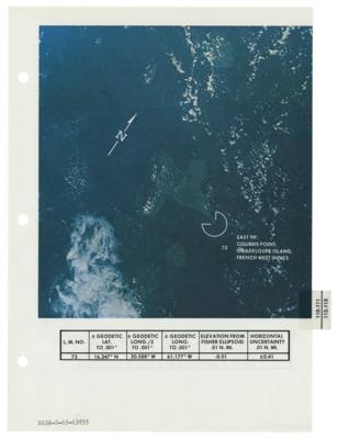 Lot #246 Apollo 9 Photo Map Checklist Page [Attested as Flown by Richard Garner] - Image 1