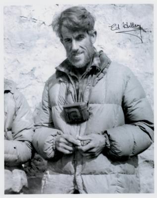 Lot #148 Edmund Hillary Signed Photograph
