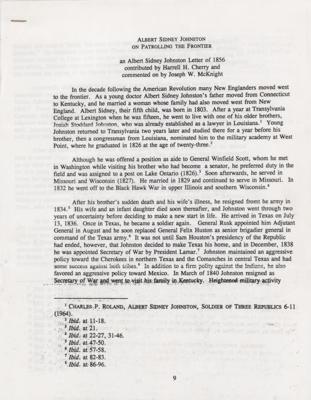 Lot #217 Albert Sidney Johnston Autograph Letter Signed on Patrolling the Frontier, Describing Success in 