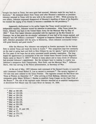 Lot #217 Albert Sidney Johnston Autograph Letter Signed on Patrolling the Frontier, Describing Success in 