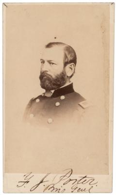 Lot #228 Fitz John Porter Signed Photograph