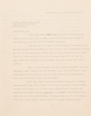Lot #105 Albert Einstein Typed Letter Signed on the Theory of Relativity - Image 1