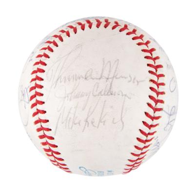 Lot #525 Thurman Munson and 1972 NY Yankees Signed Baseball - Image 1