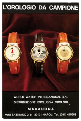 Lot #523 Diego Maradona Signed Promotional Card - Image 2