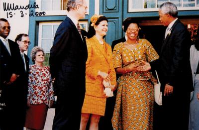 Lot #168 Nelson Mandela Signed Photograph