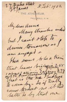 Lot #302 H. Rider Haggard Autograph Letter Signed - Image 1